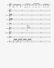 The Sheet Music For Flute Violin Percussion - Keinen Tag Soll Es Geben, HD Png Download, Transparent PNG