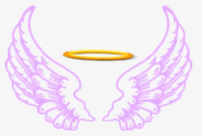 Ftestickers Fantasyart Angel Wings Halo Purple, HD Png Download, Transparent PNG