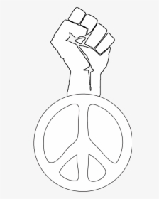Fist Occupy Street Fight Power Peace Groovy Hippy Peace, HD Png Download, Transparent PNG