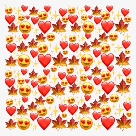 #autumn #heart #shine #emoji #tumblr #aesthetic #red, HD Png Download, Transparent PNG