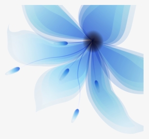 Blue Light Large Flower Flowers Free Transparent Image, HD Png Download, Transparent PNG