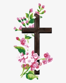 Flower Cross Png, Transparent Png, Transparent PNG