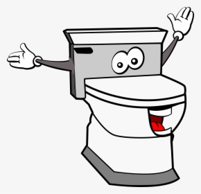 Clipart Toilet Cartoon, HD Png Download, Transparent PNG