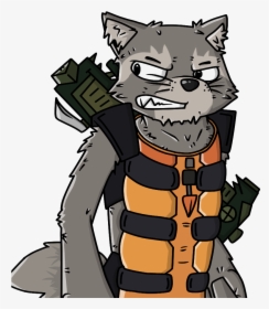 Rocket Raccoon Cartoon Drawing , Png Download, Transparent Png, Transparent PNG