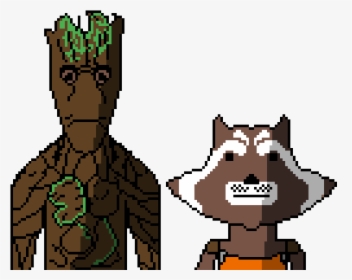 Groot And Rocket Racoon , Png Download, Transparent Png, Transparent PNG