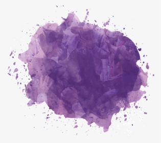 Purple Watercolor Splash Png, Transparent Png, Transparent PNG