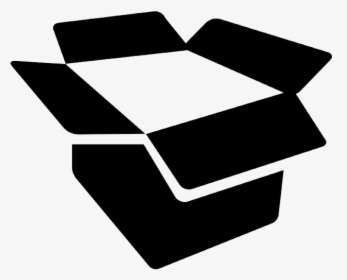Open Box Icon Vector , Png Download - Box Icon Black Transparent, Png Download, Transparent PNG