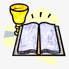 Vector Illustration Of Holy Bible Book Product Of Divine - Mary The Queen College, HD Png Download, Transparent PNG