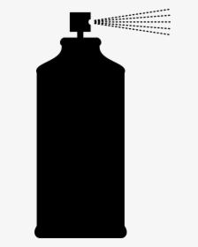 Aerosol Painting Sprayer Spray Can Clipart- - Spray Can Silhouette, HD Png Download, Transparent PNG