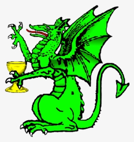 Supporters Clipart Alone - Heraldic Dragon Transparent Background, HD Png Download, Transparent PNG