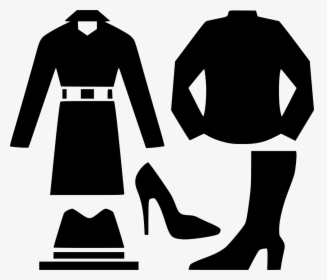 Clothing,standing,black And Art,style,formal Wear,little - Black And White Clothes Png, Transparent Png, Transparent PNG