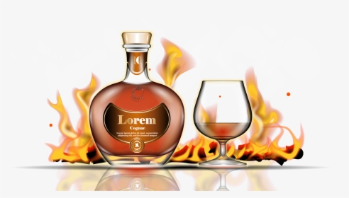Image Library Library Alcohol Vector Cognac Bottle - Bottles Of Alcohol Vector Png, Transparent Png, Transparent PNG