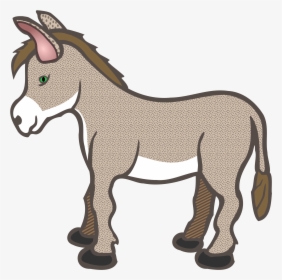 Clipart Manger Animals Nativity Donkey - Donkey Clipart, HD Png Download, Transparent PNG