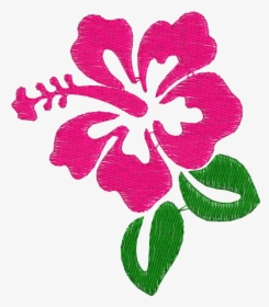 Clip Art Flor De Hibisco - Transparent Background Hawaiian Flower Clipart, HD Png Download, Transparent PNG