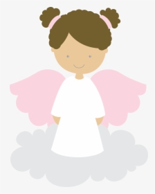 Angel First Communion Girl Clip Art - Anjinho Batizado Em Png, Transparent Png, Transparent PNG