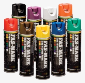 Grouping Of 9 Fas Mark™ Cap & Cover Marking Paint Cans - Battery, HD Png Download, Transparent PNG