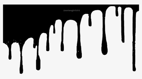 Banner Black And White Drip Crying Makeup Black Effects, HD Png