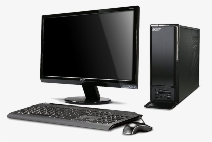 Computer Clipart Transparent Background - Acer Aspire Desktop Pc, HD Png Download, Transparent PNG