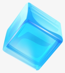 Blue Ice Cube Png Clip Art - Serving Tray, Transparent Png, Transparent PNG