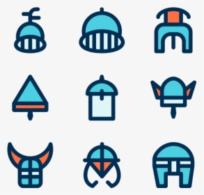 Helmets - Medieval Helmet Icons, HD Png Download, Transparent PNG