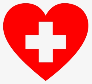 First Aid Sign With Heart, HD Png Download, Transparent PNG