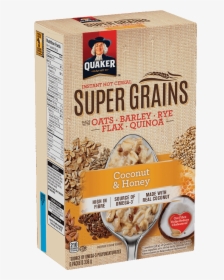Quaker® Super Grains Coconut & Honey Instant Hot Cereal - Quaker Super Grains Instant Hot Cereal, HD Png Download, Transparent PNG