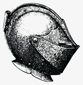 Transparent Knight Helmet Clipart Black And White - Knight Helmet Drawing Png, Png Download, Transparent PNG