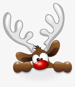 Clipart Funny Reindeer, HD Png Download, Transparent PNG