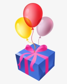 Transparent Balloon Vector Png - Balloon With Gift Png, Png Download, Transparent PNG