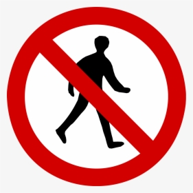 Transparent No Entry Png - No Entry For Pedestrians, Png Download, Transparent PNG