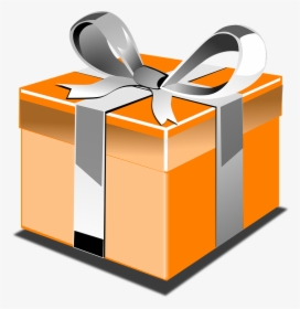 Gift, Box, Present, Celebration, Ribbon, Bow, Silver - Christmas Gift No Background, HD Png Download, Transparent PNG