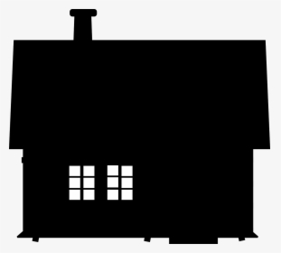 House, Silhouette, Windows, Enlightened, Illuminated - House Silhouette Png Transparent, Png Download, Transparent PNG