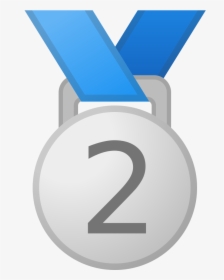 2nd Place Medal Icon - Medal Emoji Messenger, HD Png Download, Transparent PNG