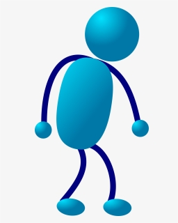 Blue Stickman, HD Png Download, Transparent PNG