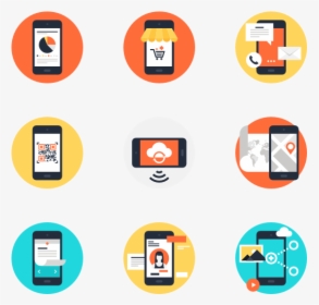 Mobile Apps And Services - Mobile App Flat Icon, HD Png Download, Transparent PNG