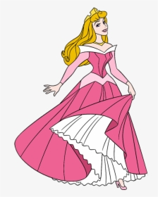 Princess Aurora Pink Dress Clipart , Png Download - Snow White Pink Dress, Transparent Png, Transparent PNG