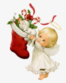 Clip Art Christmas Angels - Merry Christmas Clipart Cute, HD Png Download, Transparent PNG