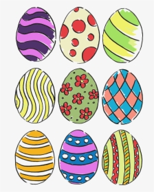 Easter Eggs, Easter, Egg, Spring, Vector, Pattern - Easter Eggs Patterns, HD Png Download, Transparent PNG
