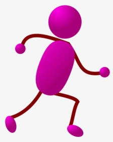 Stick Figure Running Download Clip Art - Stick Man Running, HD Png Download, Transparent PNG