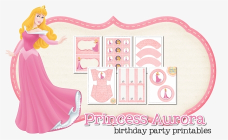 Princess Aurora Free Printable Kit - Princess Aurora Party Free Printable, HD Png Download, Transparent PNG