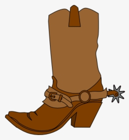 Cowboy Boots And Hat Png -cowboy Boots Png Clipart - Brown Cowboy Boot Clip Art, Transparent Png, Transparent PNG