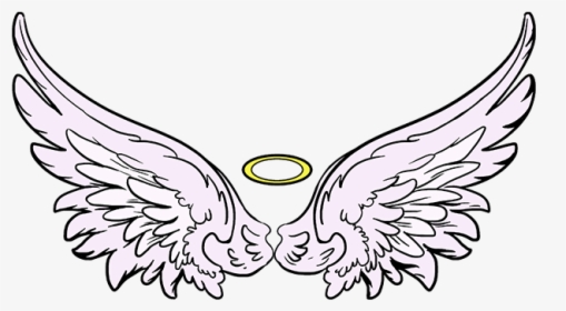 Angel Wings Clipart Sketch - Easy Draw Angel Wings, HD Png Download, Transparent PNG