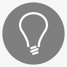 Light Bulb, Idea, Electric Bulb, Electricity, Energy - Grey Light Bulb Icon, HD Png Download, Transparent PNG
