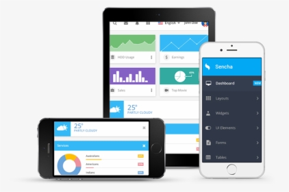 Sencha Touch Mobile Web App Development Ui Framework - Website Web Design Framework, HD Png Download, Transparent PNG