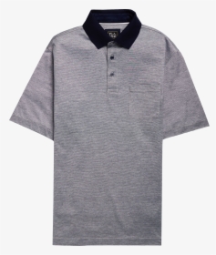 Polo Shirt Transparent Png - Grey Polo Shirt With Black Collar, Png Download, Transparent PNG