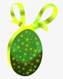 Egg,gift,easter,easter Egg,green,ribbon,free Vector - Ovo De Pascoa Verde Png, Transparent Png, Transparent PNG
