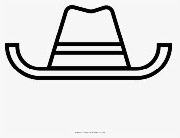 Sheriff Hat Coloring Page - Illustration, HD Png Download, Transparent PNG