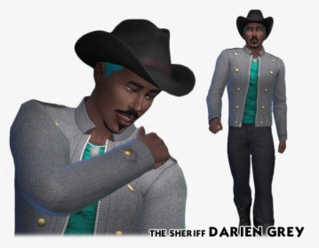 The Sims 4 The Sheriff - Cowboy Hat Sims 4, HD Png Download, Transparent PNG