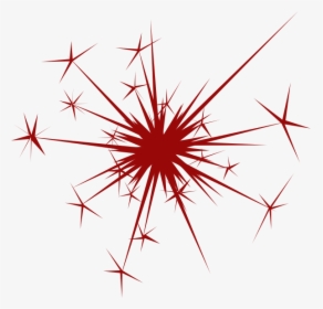 Red Sparkles Fireworks - Sparkle Clip Art, HD Png Download, Transparent PNG