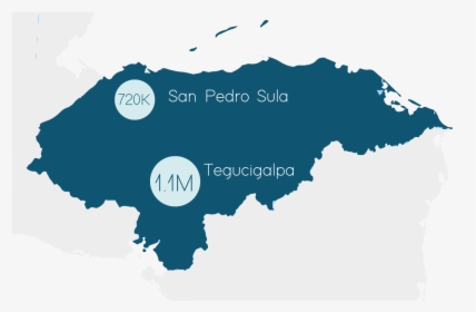 Capital City Of Honduras Map, HD Png Download, Transparent PNG